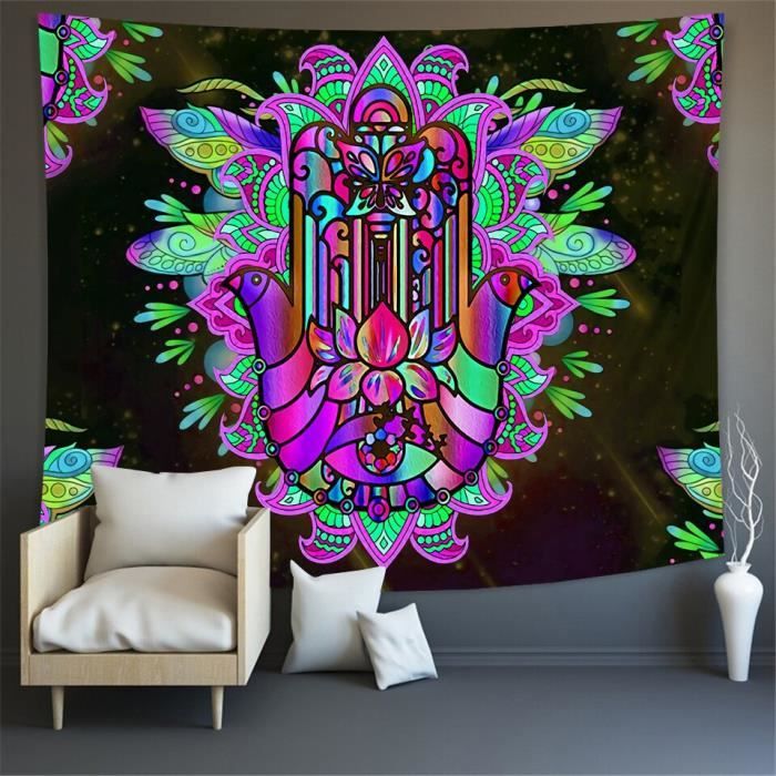 Tenture éléphant mandala | Tenture d'art