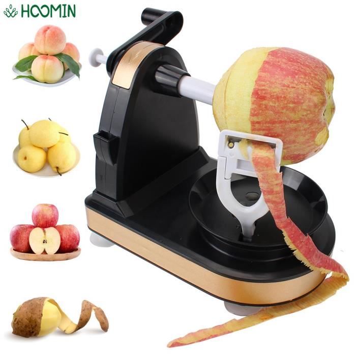 Éplucheur à Manivelle Quality Home - Pour Pommes, Pommes De Terre, Poires - Tranche Et épluche En Un Tour De Main