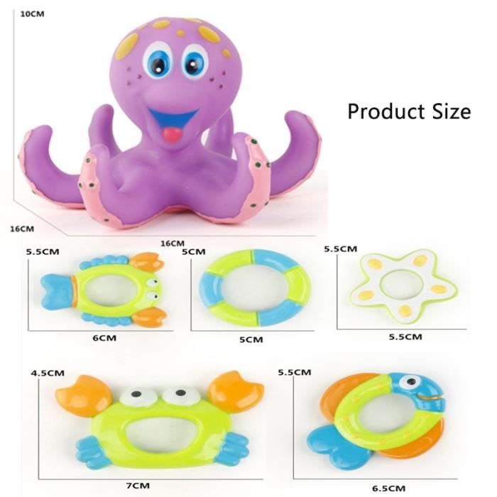 Jouet De Bain Bebe Jouets De Bain Pour Bebe Jeu D Eau Amusant Jeu De Lancer D Anneau Flottant Baignoire Piscine Type Purple Cdiscount Puericulture Eveil Bebe