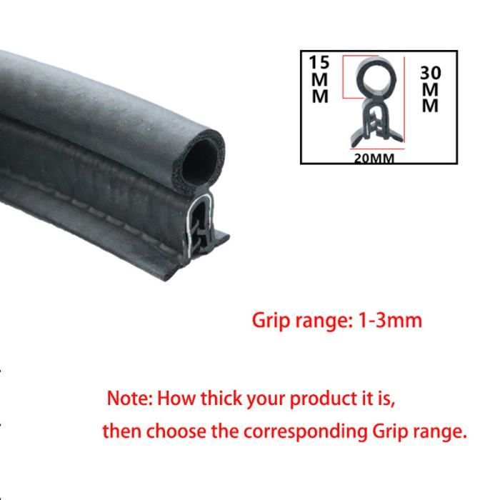 Bande De Protection Caoutchouc Pour Jantes De Voiture - 5,5 Cm De Large, 150 Cm De Long, Noir