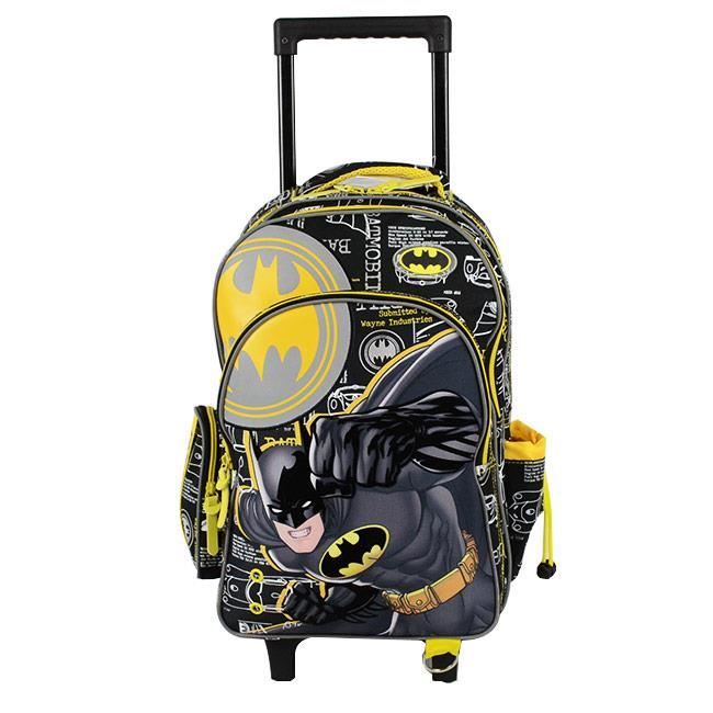 Sac dos roulettes BATMAN 2 compartiments Cdiscount