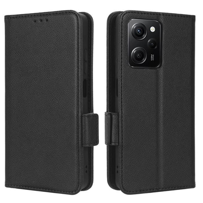 Étui Portefeuille Aimanté Pour Téléphone - Flip Book Cuir Synthétique - Motif Fleurs