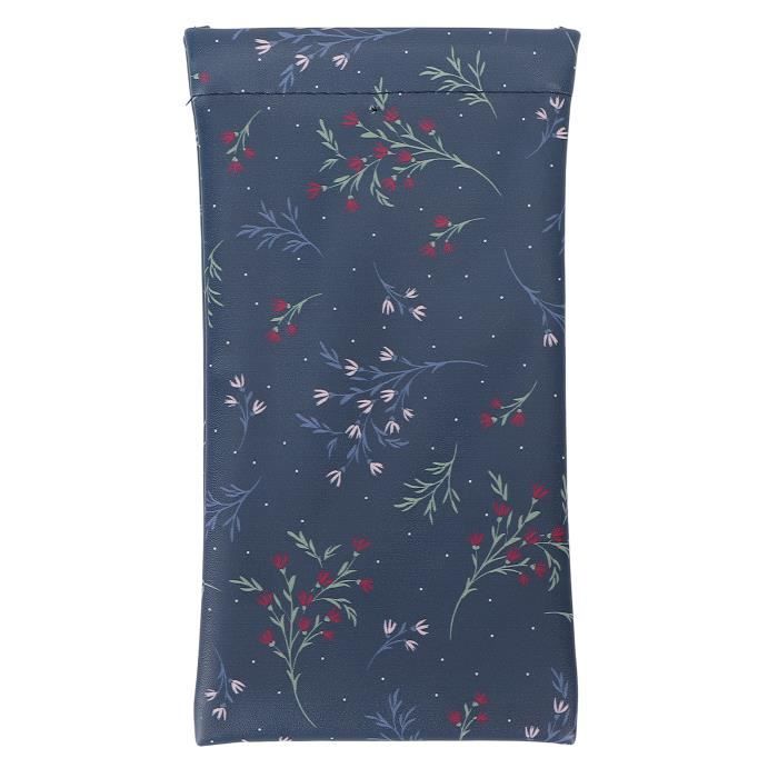 Pochette Similicuir Lot De 4 étuis à Lunettes En Similicuir - Format Poche 6.5x15.7cm - Couleurs Assorties Rangement Lunettes Portable