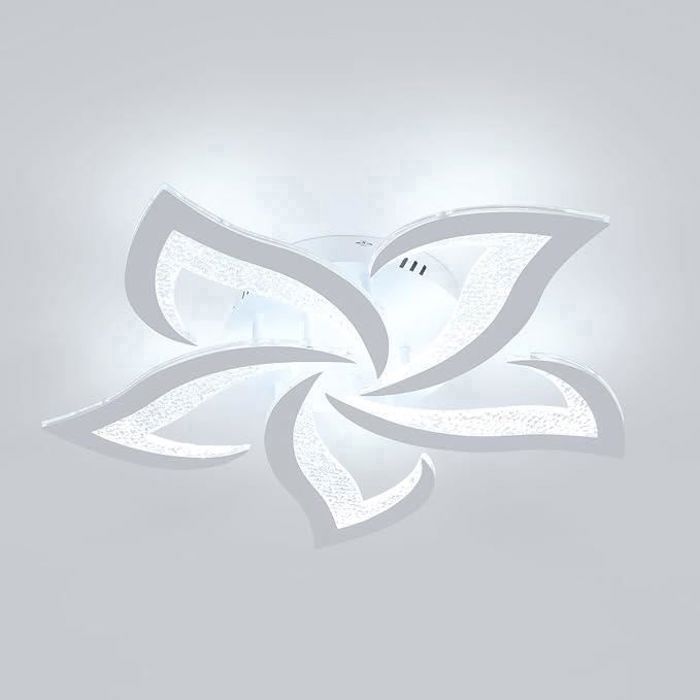 DELIPOP Plafonnier LED 60W - Design moderne - Lumière blanche 6500K - Acrylique à bulles - 5 sources - Pour Salon Chambre - Blanc