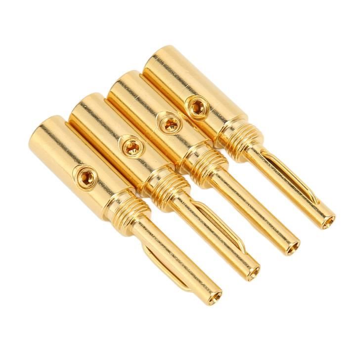 Mothinessto Fiche Banane 10 Paires De Fiches Banane 4mm, Résistance à