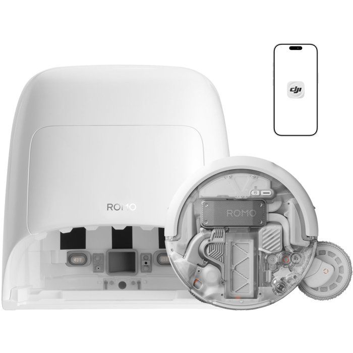 DJI ROMO A2 - Robot Aspirateur Laveur - Franchissement obstacles 8 5 cm