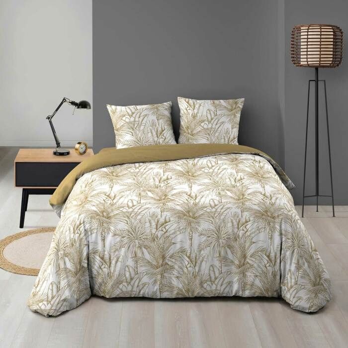 Parure 3 p. 240 x 220 cm microfibre imprimee Dune Parure 3 p. 240 x 220 cm microfibre imprimee Dune