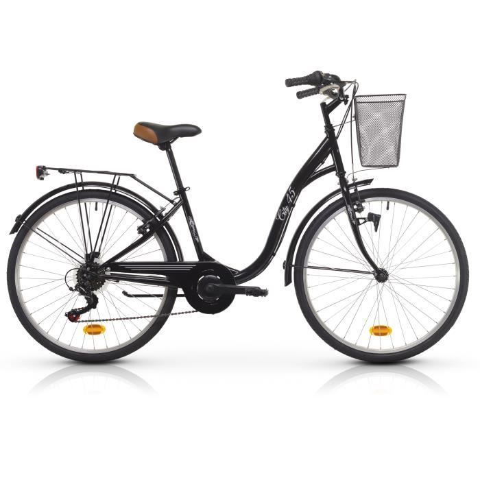 Velo De Ville Hi Ten Street 26 Noir Shimano Prix Pas Cher Cdiscount