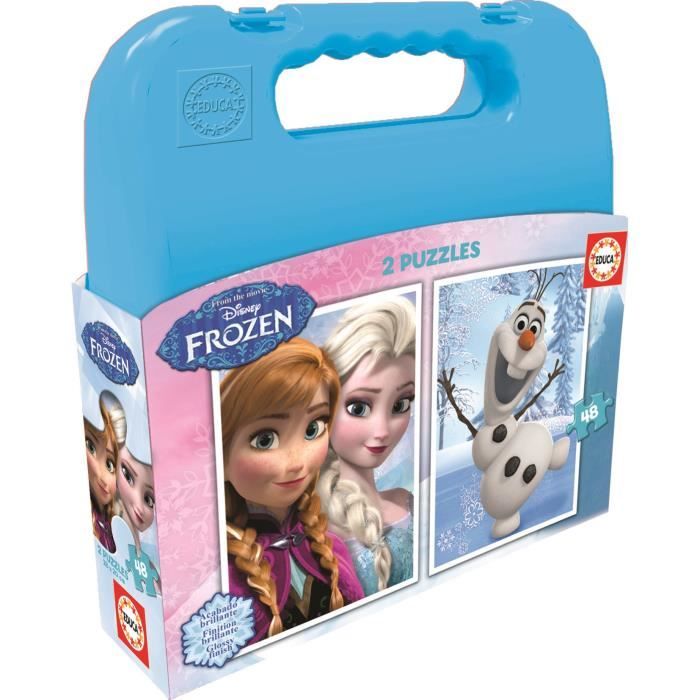 EDUCA - Malette Puzzles REINE DES NEIGES 2x48pcs - Cdiscount Jeux - Jouets