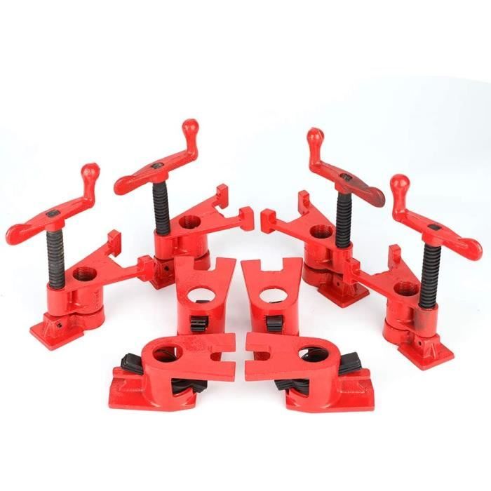 Serre-joint De Menuisier KS TOOLS 145.0418 - Longueur 400 Mm, Capacité D'ouverture 400 Mm - Serrage Rapide à Cliquet - Forgé, Zingué - 8