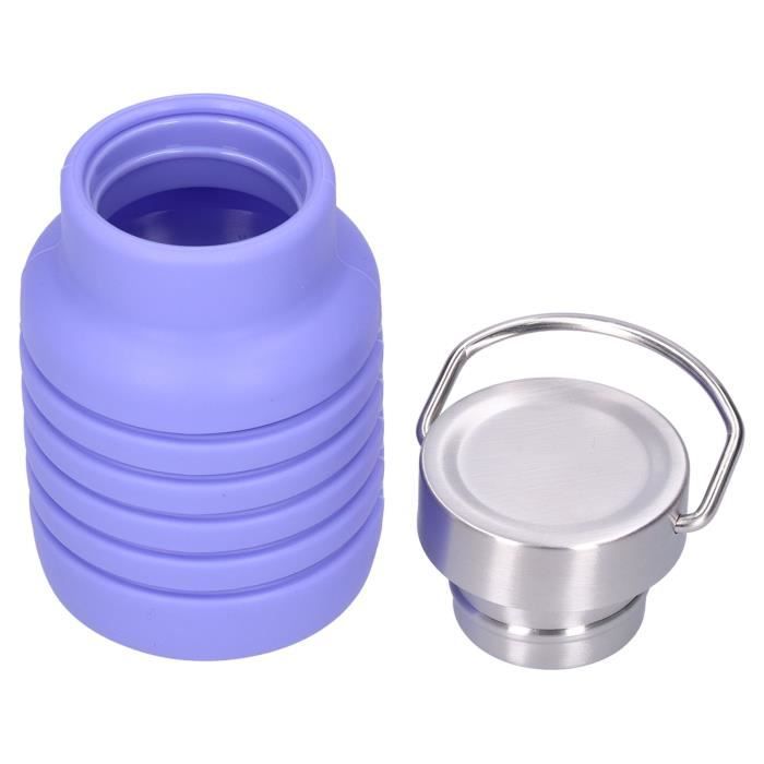 Lot De 2 Manchons Antidérapants En Silicone – Protection étanche Et Isolante Pour Bouteilles Et Gourdes – Noir, 7x4x4 Cm