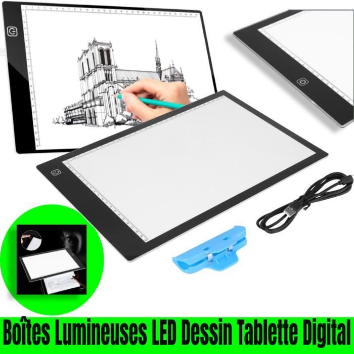 CES Tablette Lumineuse 8MM A4 Ultramince Tablette Dessin Lumineuse