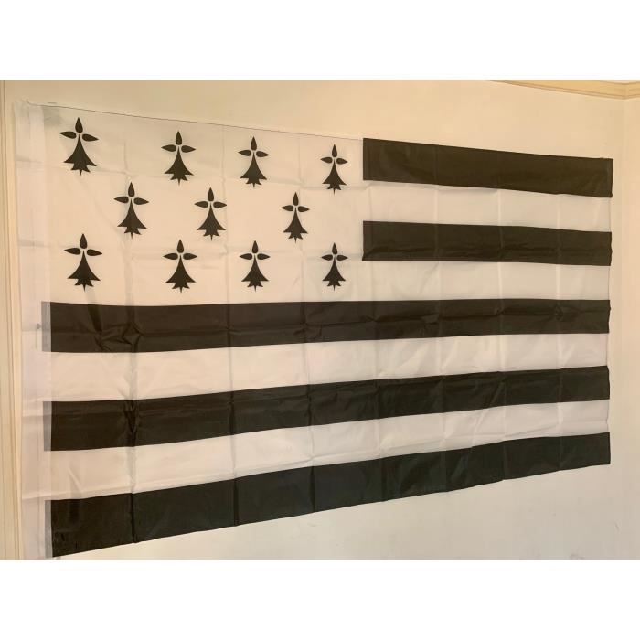 Drapeau Breton 145cm X 90 Cm Livraison Gratuite Cdiscount Maison