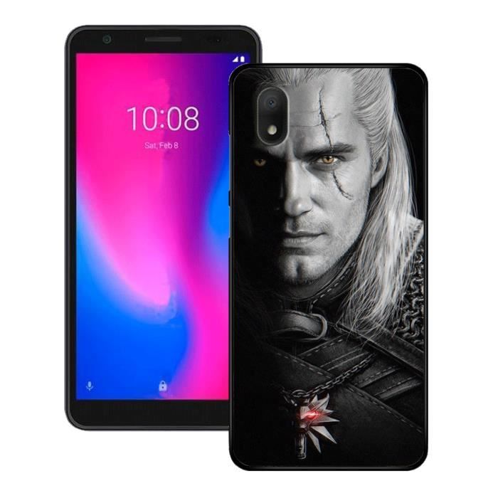 Coque SDTEK Pour Alcatel 1B (2020) - Housse Avec Support Magnétique - Couleur Noir - Neuf