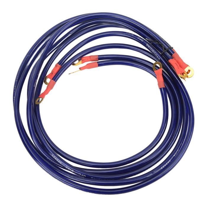 Câble De Soudage/batterie 1 AWG 10ft Bleu 600V - Cuivre Pur, Fabriqué USA, -50°C à 105°C