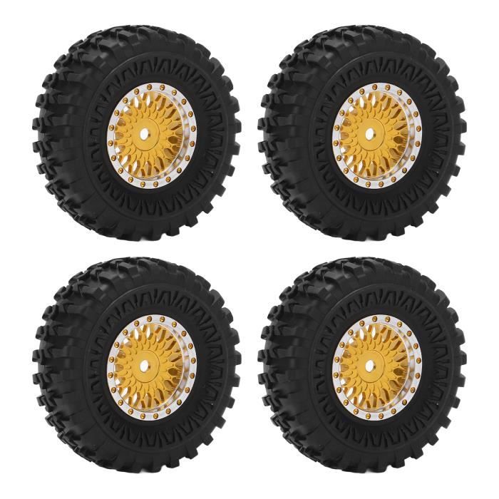 Roue RC 1/10 Bague Métal Beadlock 1.9/2.2 Pour Pneus RC Crawler – Axial SCX10 TRX-4 D90 1/10
