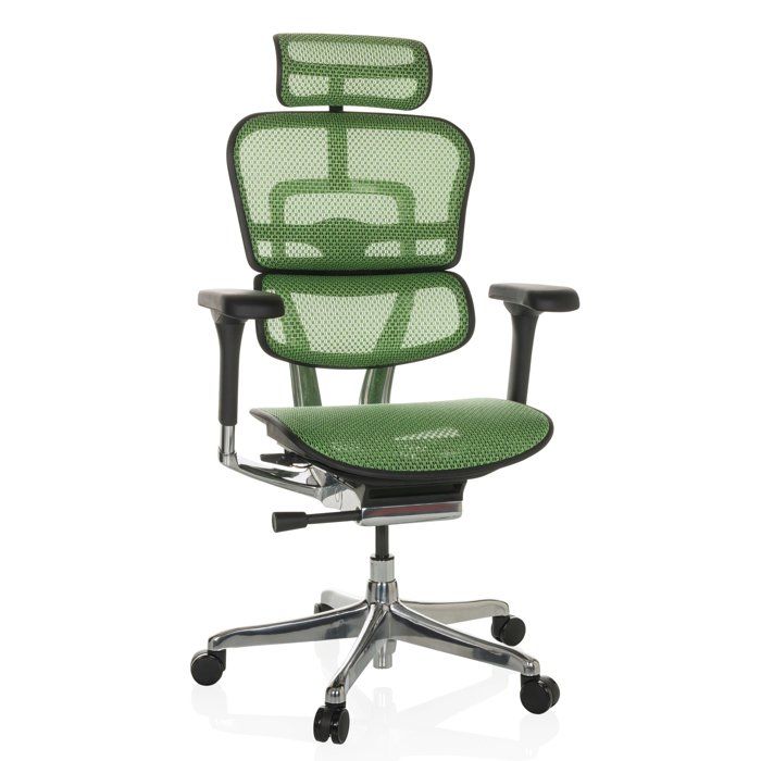 Siège de direction de luxe - hjh OFFICE - ERGOHUMAN GEN2 - Vert - tissu maille Siège de direction de luxe - hjh OFFICE - ERGOHUMAN GEN2 - Vert - tissu maille