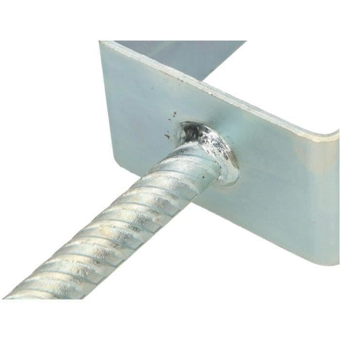 KOTARBAU® Support de poteau en U Largeur réglable de 0 à 200 mm À sceller dans le béton. 