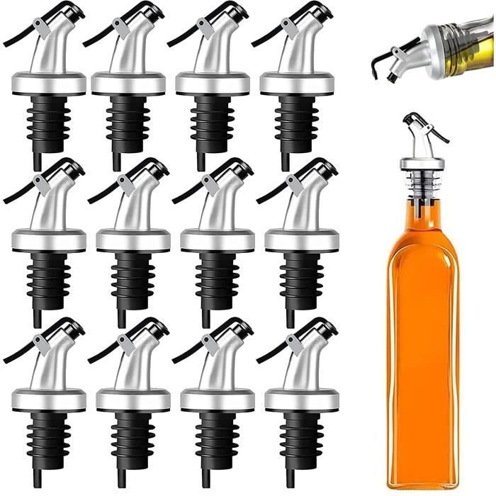 Bouchon Et Bec Verseur Pour Vin Limics24 Huile D Olive Acier Inoxydable 12 Pcs Distributeur