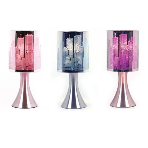 Lampe Touch New York City A Variateur Modele Rose Achat Vente Lampe Touch New York City A Cdiscount