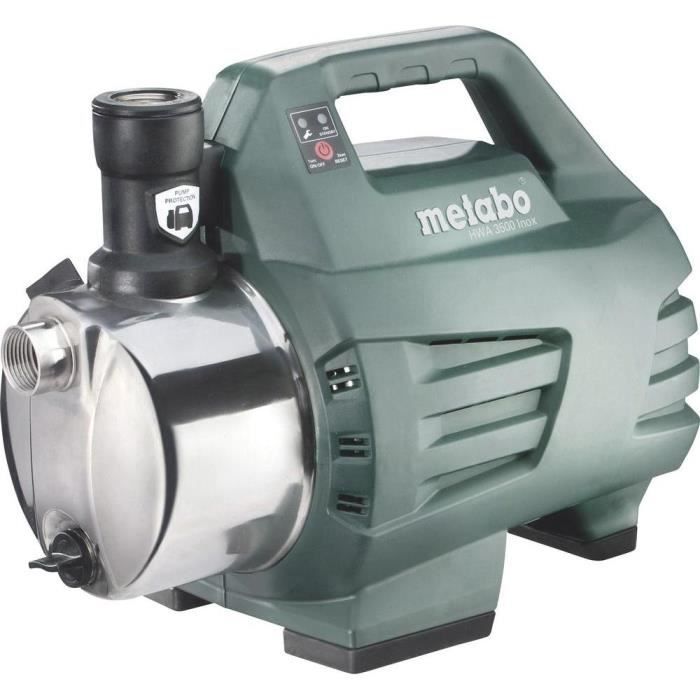 Surpresseur automatique domestique METABO HWA 3500 Inox 3500 /h Arrosage de jardin