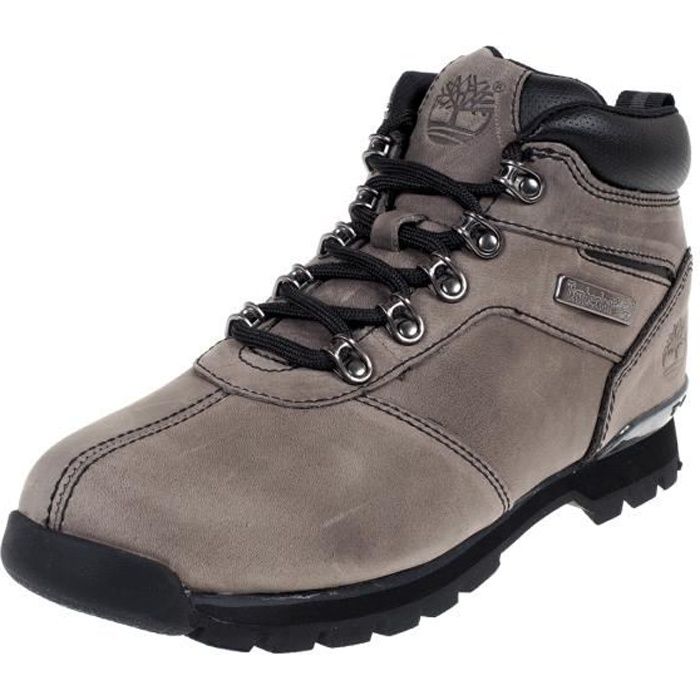 Boots Timberland Split Rock 2 Gris Noir Cuir Homme Lacets Cdiscount Chaussures