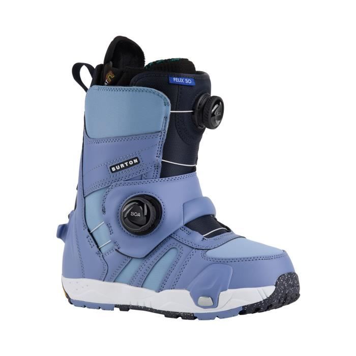 boots de snowboard burton felix step on bleu femme