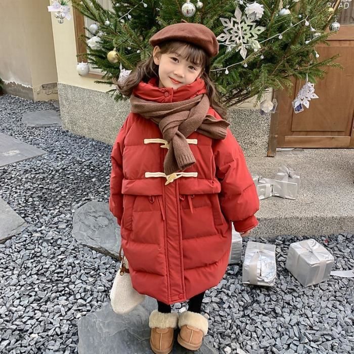 Manteau new arrivals rouge enfant