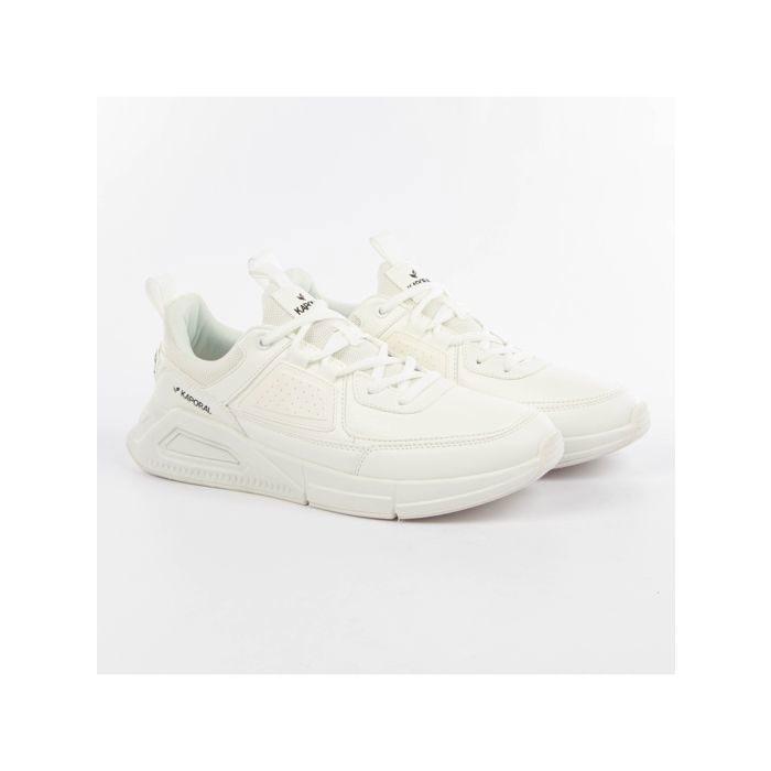Baskets KAPORAL blanche - Synthétique - Lacets - Homme