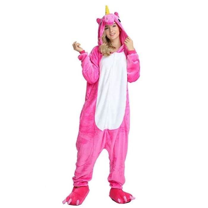 Pyjama Grenouillère Cosplay Animaux En Flanelle Douce - Licorne, Panda - Idéal Enfants Filles Garçons