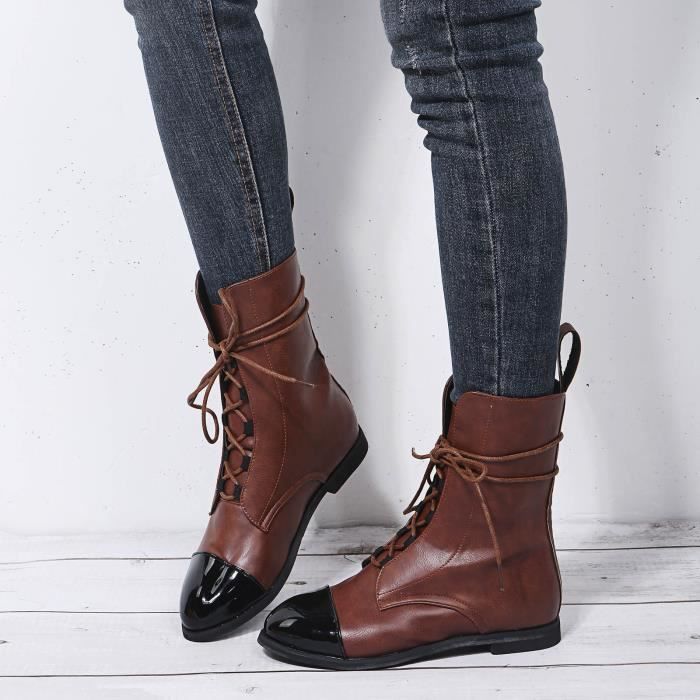 Bottines cuir souple femme 2025