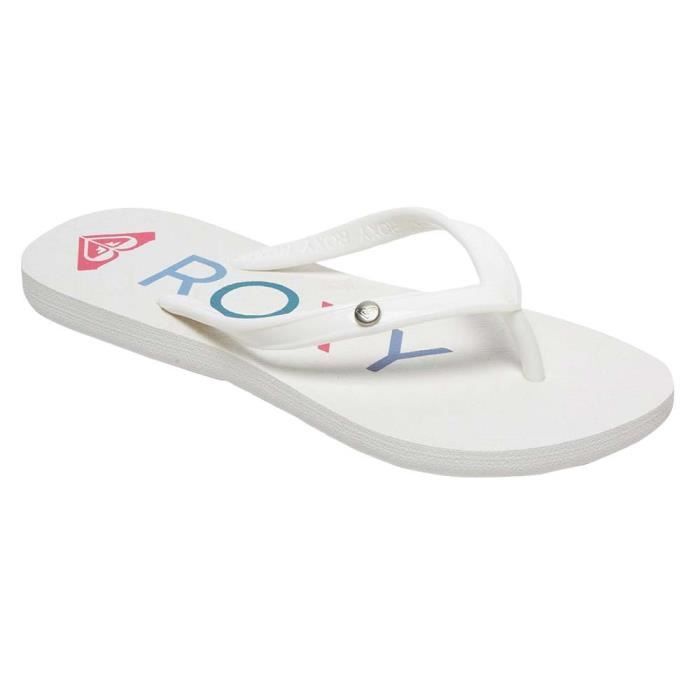 Rg Sandy Iii Tong Fille ROXY Taille 35 Couleur BLANC