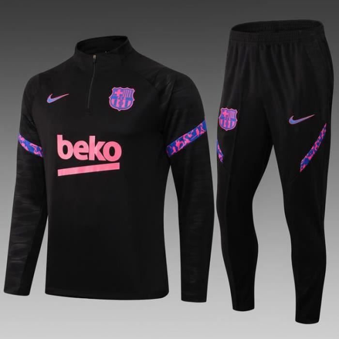 Barcelonas Survetement de Foot Barcelones Barca 2021 2022 Homme Nouveau Maillot de Football Pas Cher Survet Kit Cdiscount Sport