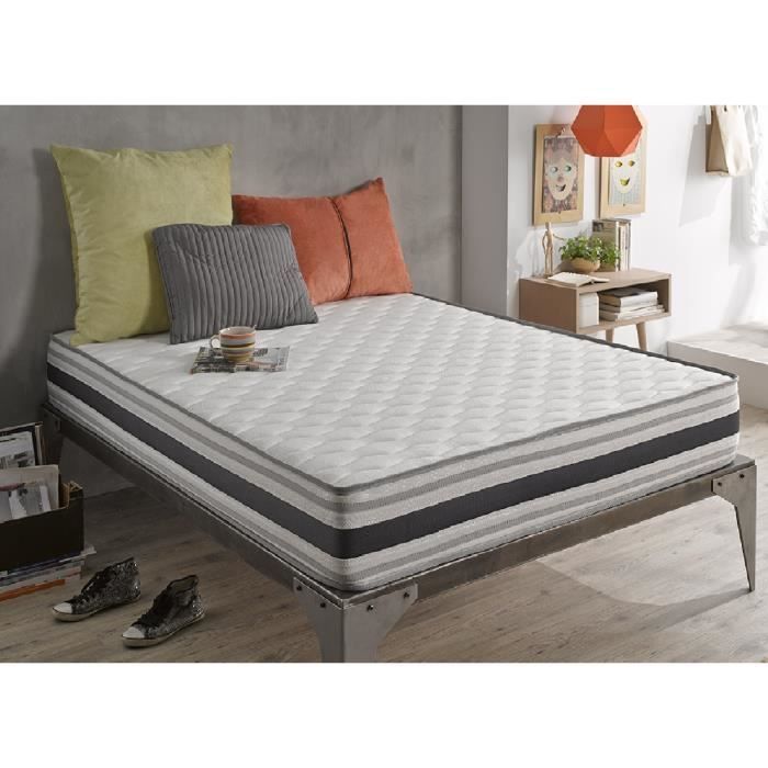 Matelas Confort 140x190 Cm Blue Latex Hq Mousse Haute Densite