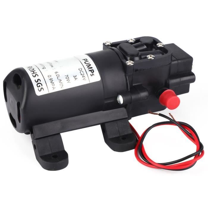 Pompe à eau à membrane auto-amorçante 12 V RV 120 W avec interrupteur de pression, diaphragme haute pression évalué pour camping-car