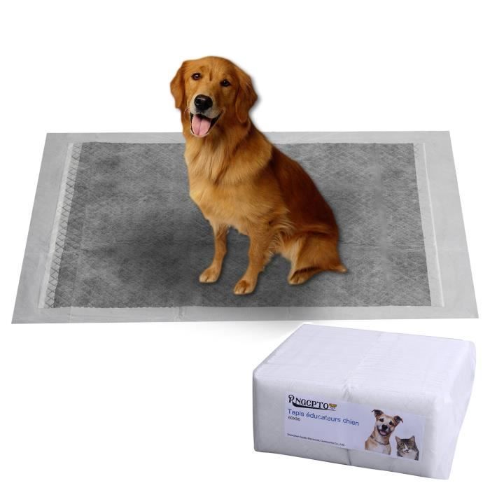 Comparer les prix de Rngcpto® Tapis Educateur Chien,45X60cm tapis educateur pour chiots Hygiénique d’Entraînement, Apprentissage de la Propreté -50Pcs