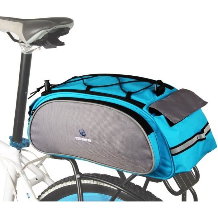 Roswheel Sac/Sacoche vélo Porte Bagages avec sangle d'épaule + bande réfléchissante pour VTT, cyclisme, randonnée de vélo etc