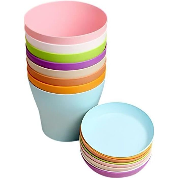 Lot De 10 Soucoupes En Bambou Rond Pour Pots De Fleurs – Diamètre 9 Cm – Protection Contre L'eau – Pour Intérieur Et Extérieur