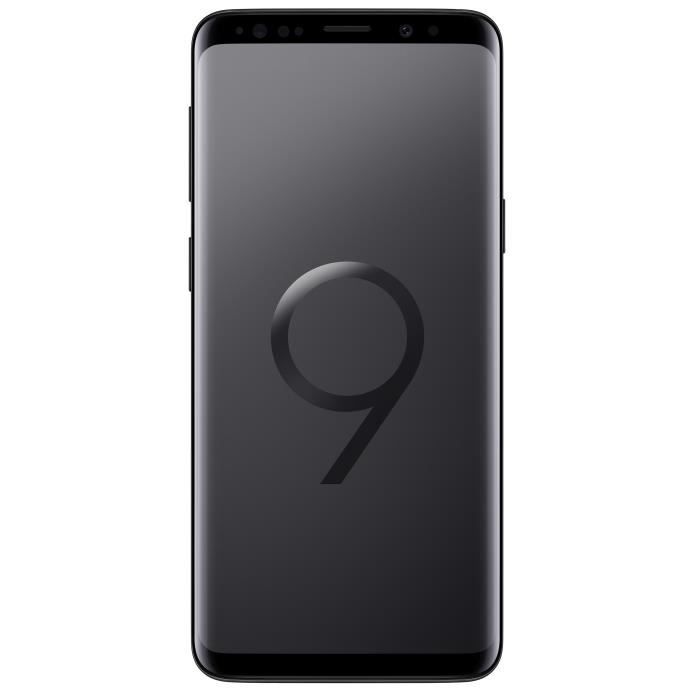 Achat T&eacute;l&eacute;phone portable Samsung Galaxy S9 SM-G960F, 14,7 cm (5.8"), 4 Go, 64 Go, 12 MP, Android 8.0, Noir pas cher
