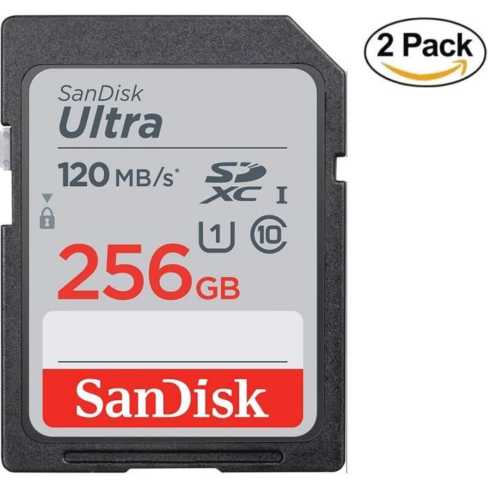 2pcs Carte Mémoire SDXC SanDisk Ultra jusqu'à 120 Mo/ classe 10 UHS I - vue 6
