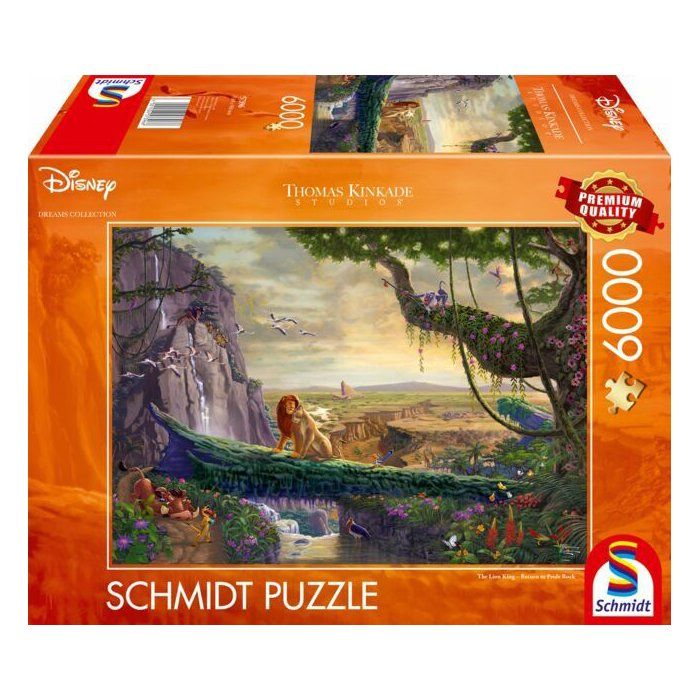 Puzzle adulte - SCHMIDT SPIELE - Le Roi lion Retour à Pride Rock - Disney Kinkade - 57396 - 6000 pièces