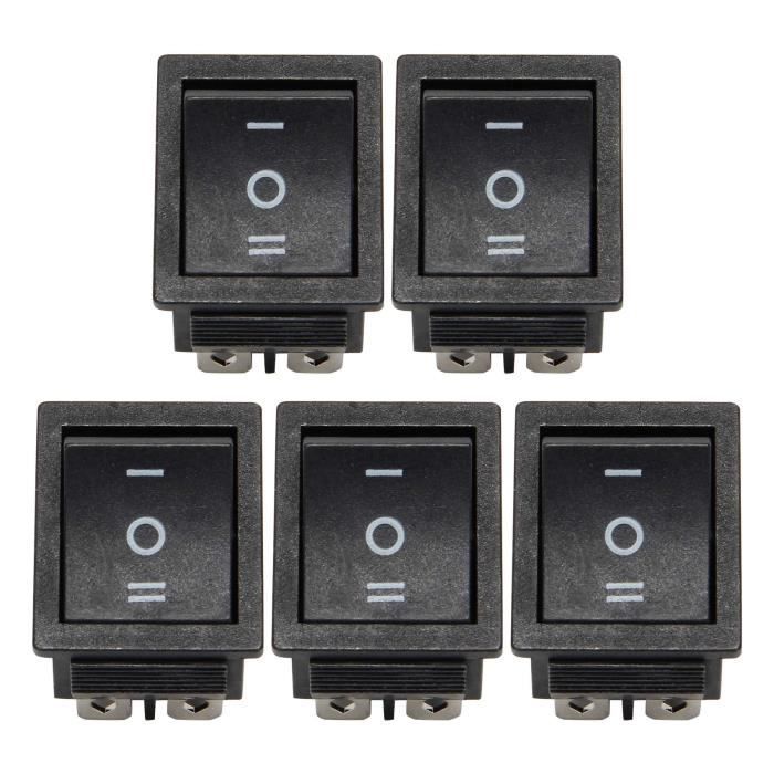 250V AC 15A On/On 2 Positions Interrupteur bipolaire bidirectionnel a 250V AC 15A On/On 2 Positions Interrupteur bipolaire bidirectionnel a