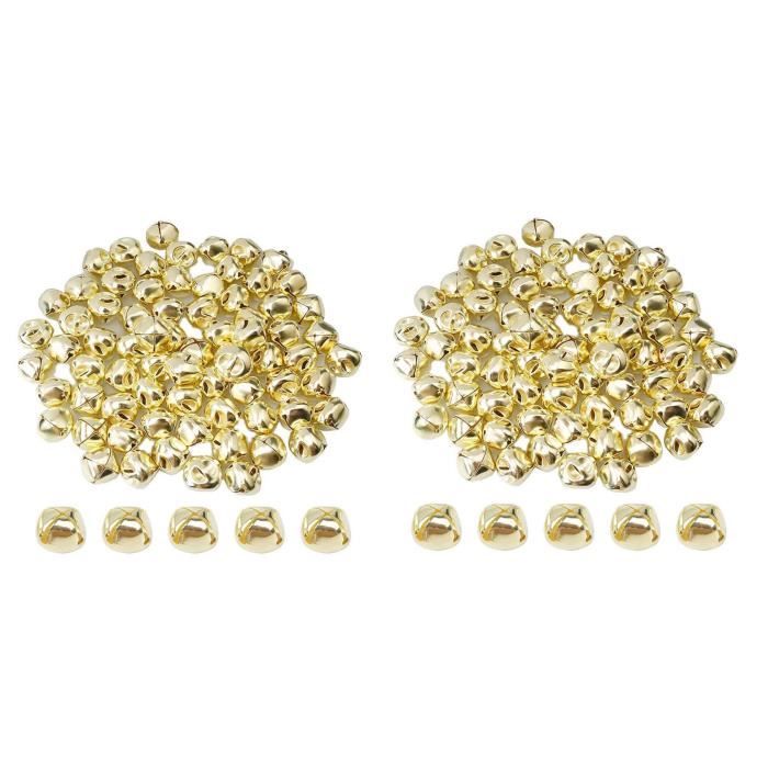 Cloches Métal Antique Bustlwor - 200 Pièces, 6mm Et 12mm - Pour Artisanat, Bijoux, Décorations Noël