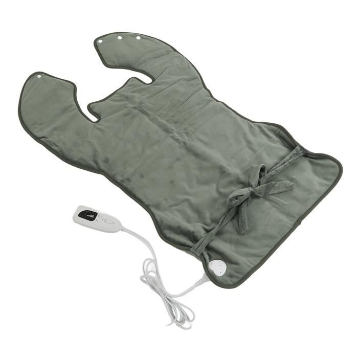 Coussin Chauffant Sans Fil - 3 Niveaux (40°C-60°C) - Chauffage 4 Zones - Alimentation USB/Type-C - Pour Bureau, Stade, Camping - 10
