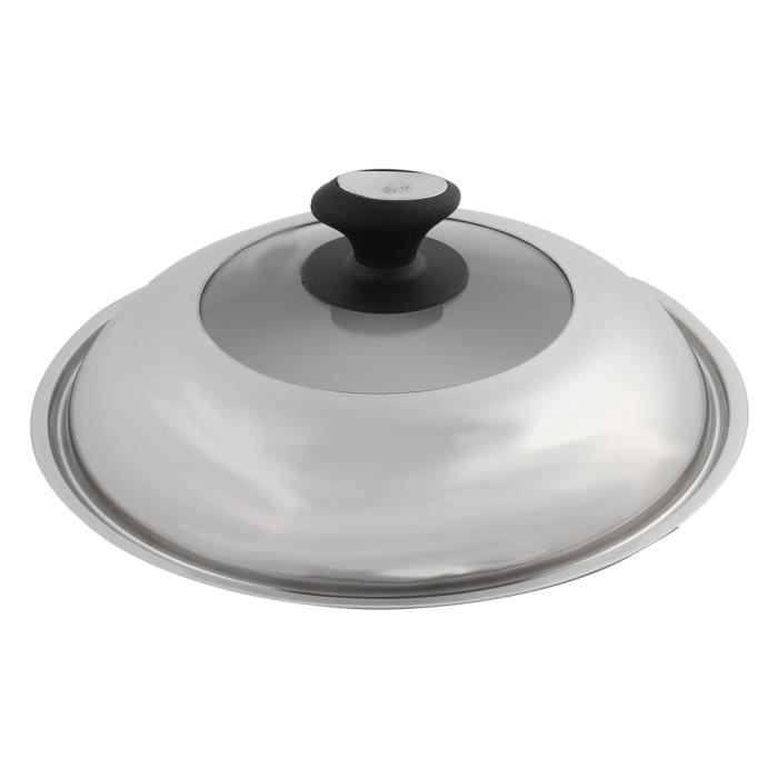 Couvercle En Verre Pour Ustensile Cuisine Acier Inoxydable 40cm - Home