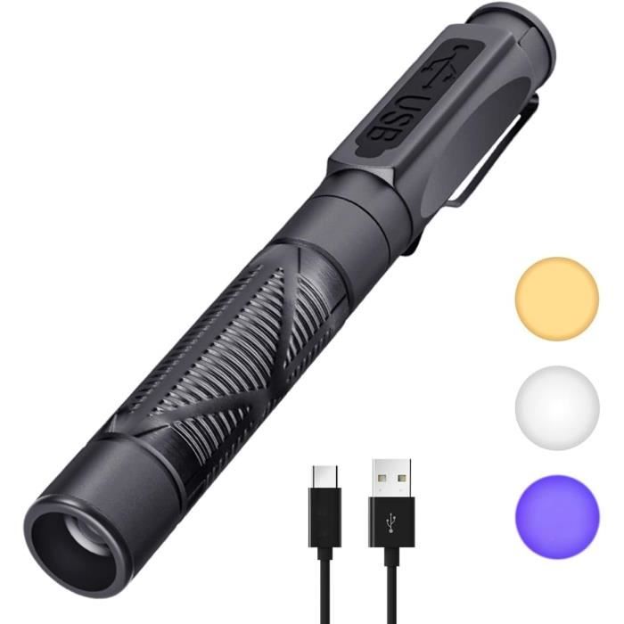 6 Pcs Lampe Stylo Pratique Multifonctionnelle Lampe de Poche Stylo LED Pratique