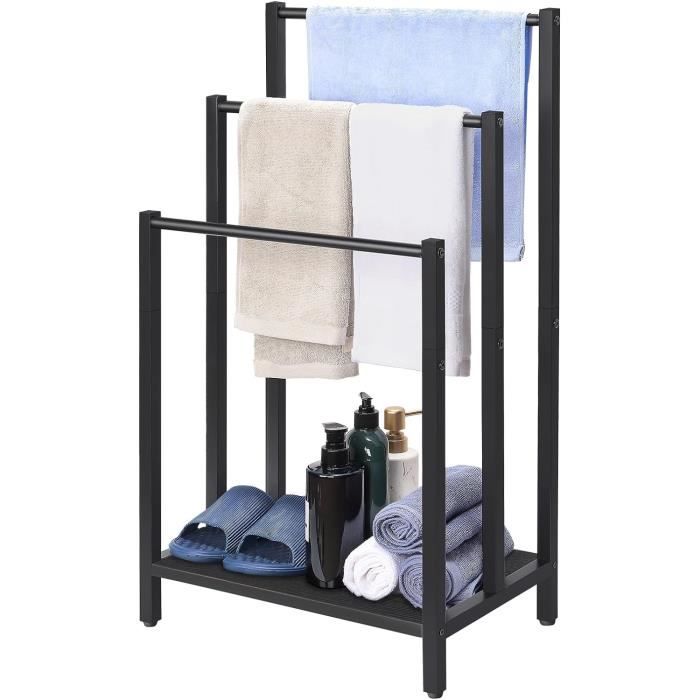 Porte-serviettes Sur Pied Kuno Portant Pour Vêtements Et Linge De Salle