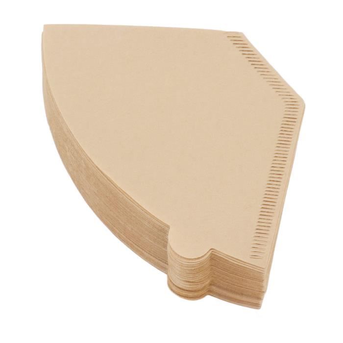 Papier Filtre à Café En Forme De Cône V60 - 100 Pièces - Pâte De Bois Naturelle, Sans Chlore