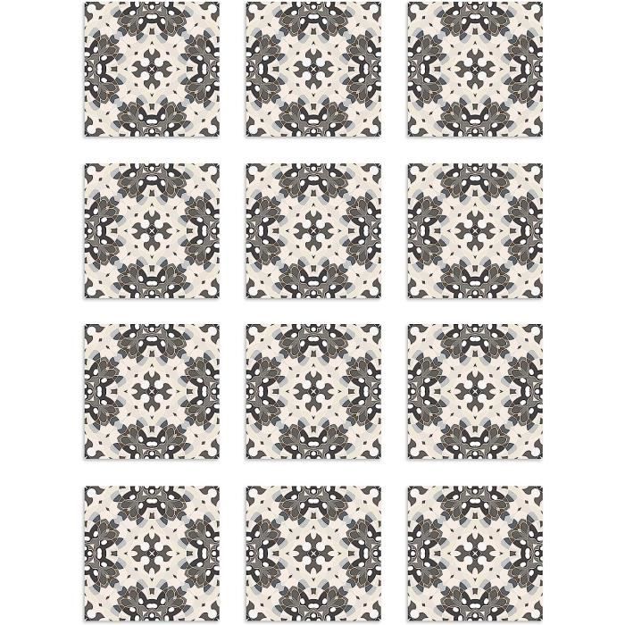 Carrelage Adhésif Mural 18 Pièces - Stickers Carreaux Rectangulaires 30x15cm Imperméables Décoratifs Cuisine Salle De Bain