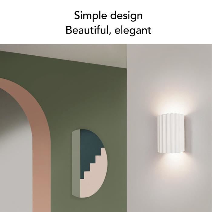 Applique Murale LED G9 VBESTLIFE - Décoration murale simple et élégante pour chambre et salon